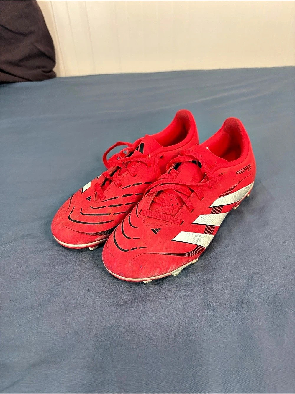 Adidas Predator Soccer Cleats Red & White